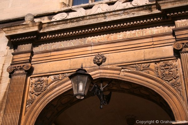 Gate detail, Gonville & Caius College, Cambridge