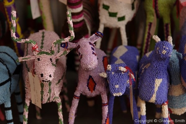 Handmade bead craft animals